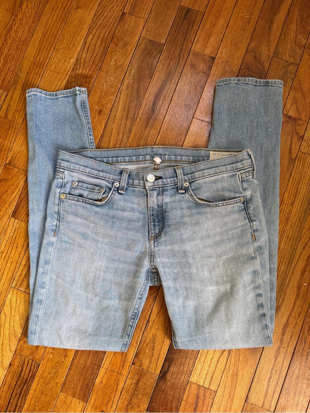 rag & bone Light Blue Skinny Jeans, size 28